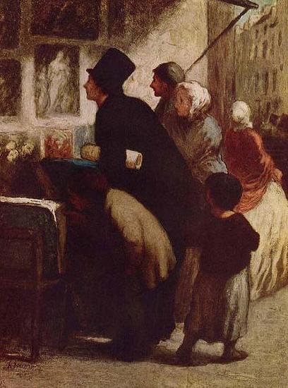 Honore Daumier Der Kupferstich-Handler china oil painting image